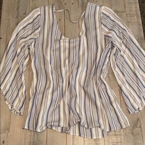 DREW seaside striped top